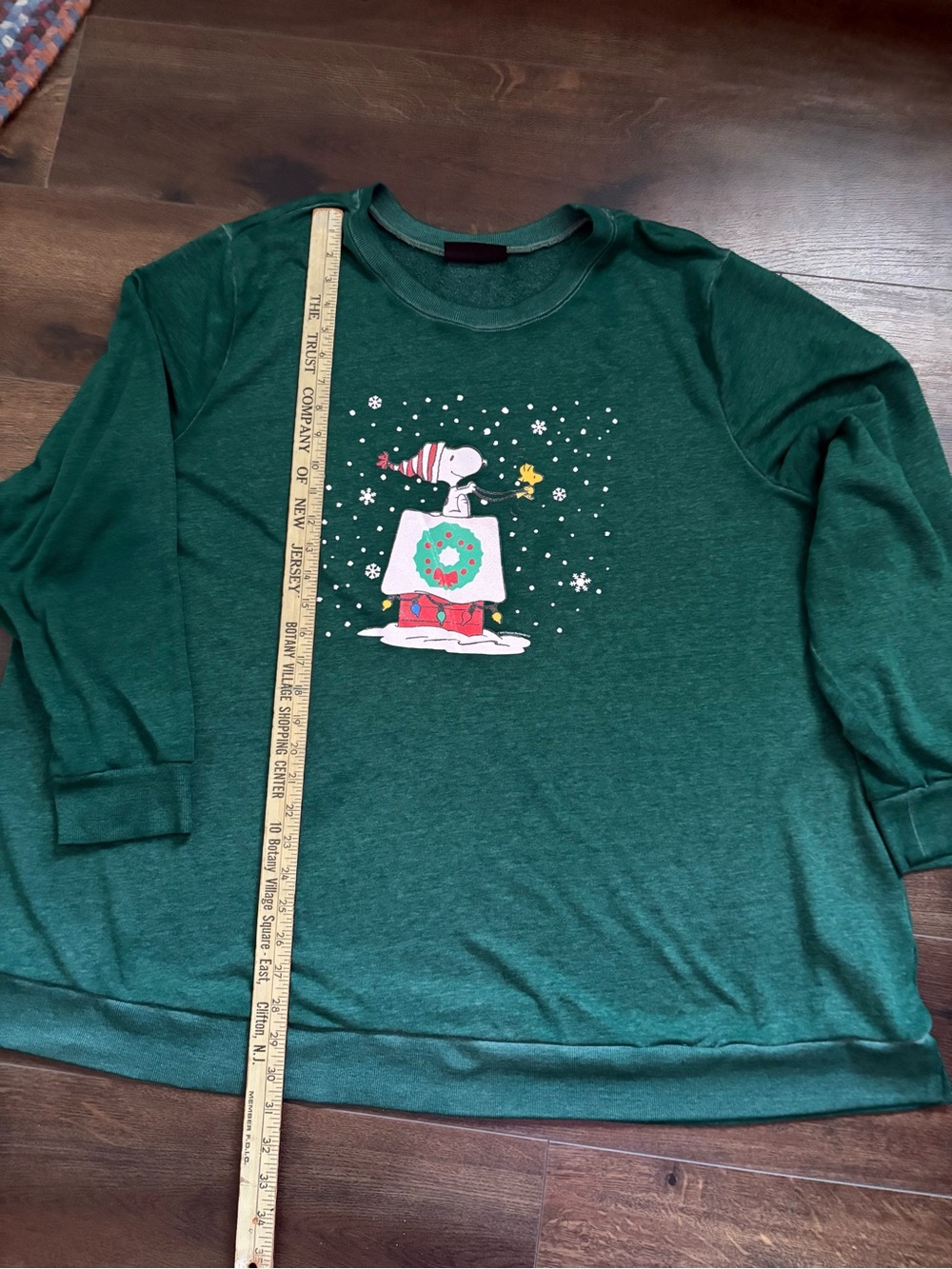 Lane Bryant Green Snoopy Christmas Sweatshirt - Picture 2 of 7